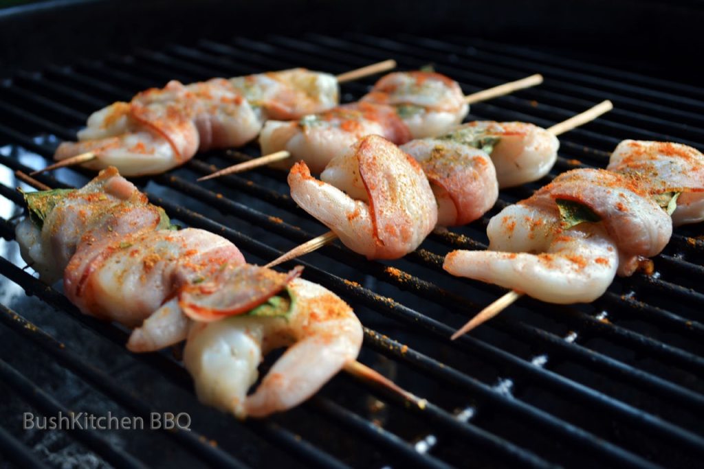 Gamba's met spek recept